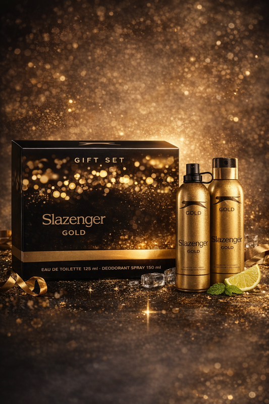 Slazenger Gold Erkek Parfüm Seti – EDT & Deodorant | Premium Seri
