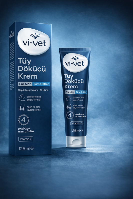 Vi-Vet Tüy Dökücü Krem| Erkekler İçin 4 Dakikada Pürüzsüzlük